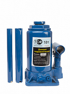 Домкрат гидравлический бутылочный TOR ДГ-10 г/п 10,0 т