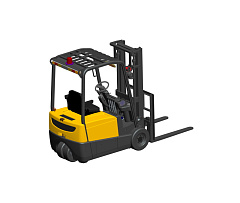 Погрузчик электрический трехопорный TOR 1,6 т 4,5 м CPD20SA-16 48В/560Ач сайдшифт, своб. ход мачты 