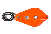 Блок монтажный однорольный с  ушком TOR HQG(L) K1-10,0 т с откидной щекой (G)