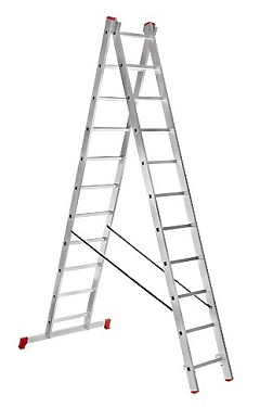 Лестница 2-х секционная алюминиевая 2*11 Лестница 2-х секционная алюминиевая 2*11