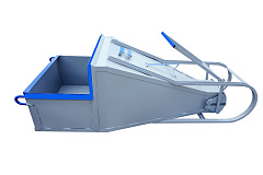 Бадья для бетона «Туфелька» 1,6 с одночелюстным затвором и рычажным приводом