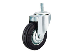 Колесо поворотное SCt 80 200 мм резина с болтом (F) Колесо поворотное SCt 80 200 мм резина с болтом (F)