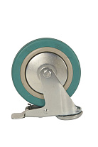 Колесо аппаратное поворотное SChgb 55 125 мм под болт с тормозом (N)