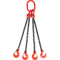 Строп цепной TOR 4СЦ г/п 6,7 т 10,0 м с самозакрывающимися крюками Строп цепной TOR 4СЦ г/п 6,7 т 10,0 м с самозакрывающимися крюками