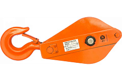 Блок монтажный двухрольный с крюком TOR 1 т (S)*