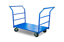 Тележка платформенная TOR ТП-Д (700х1200) с двумя ручками (колеса 160) Тележка платформенная TOR ТП-Д (700х1200) с двумя ручками (колеса 160)